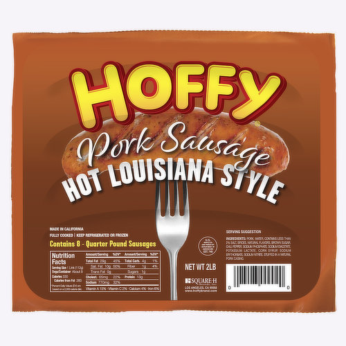 Hoffy Louisiana Hot Pork Sausage